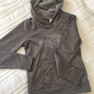 marled grey North Face sweatshirt